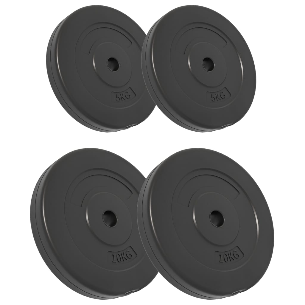 NNEVL Weight Plates 4 pcs 30 kg Cement