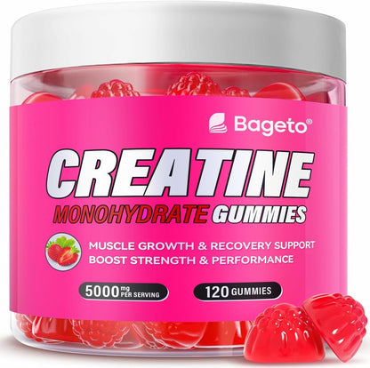 Creatine Gummies – Strawberry – 120 Count (5 g Each)