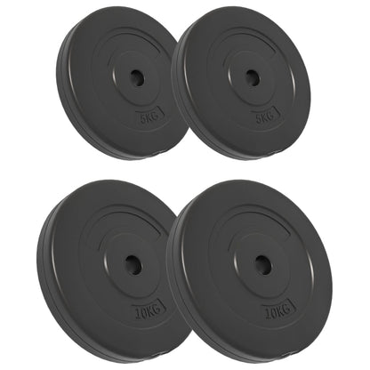 NNEVL Weight Plates 4 pcs 30 kg Cement